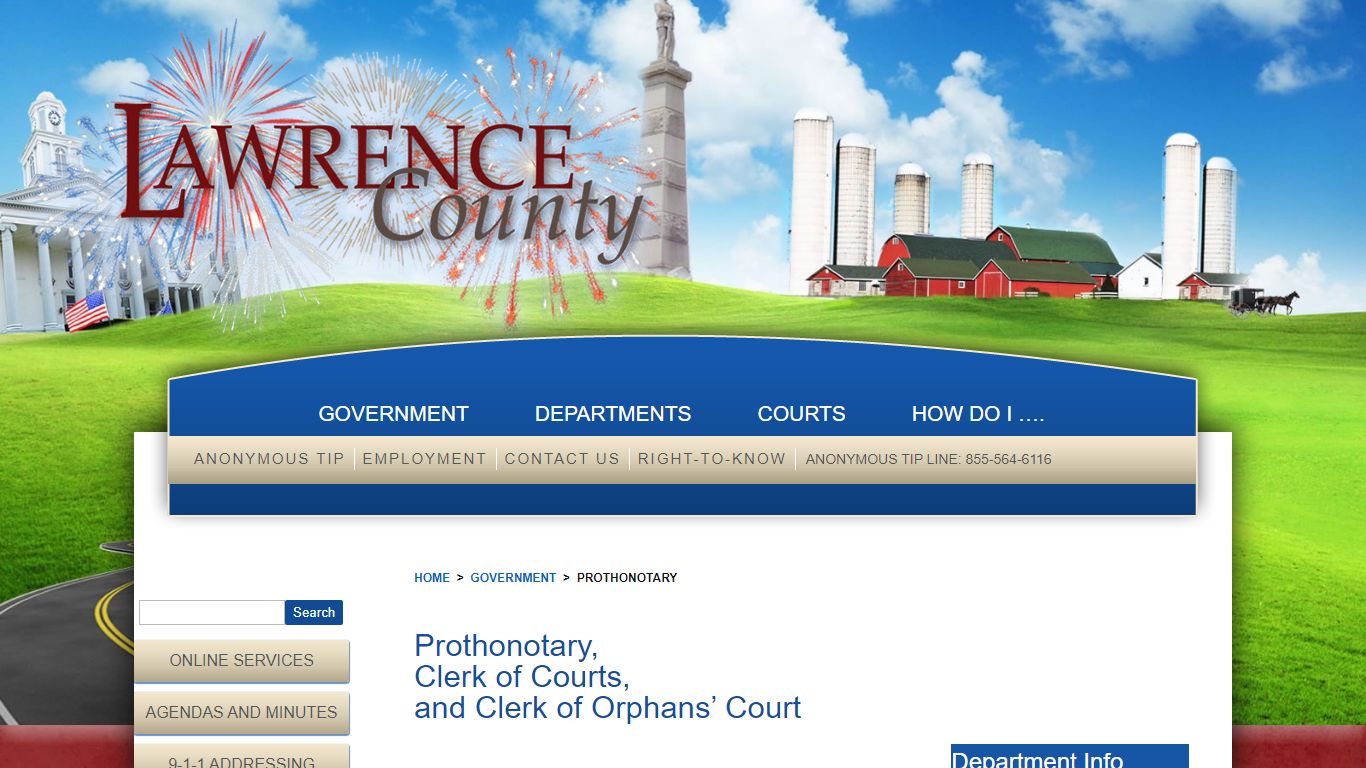 CLERK OF COURTS - Lawrence County, Pennsylvania