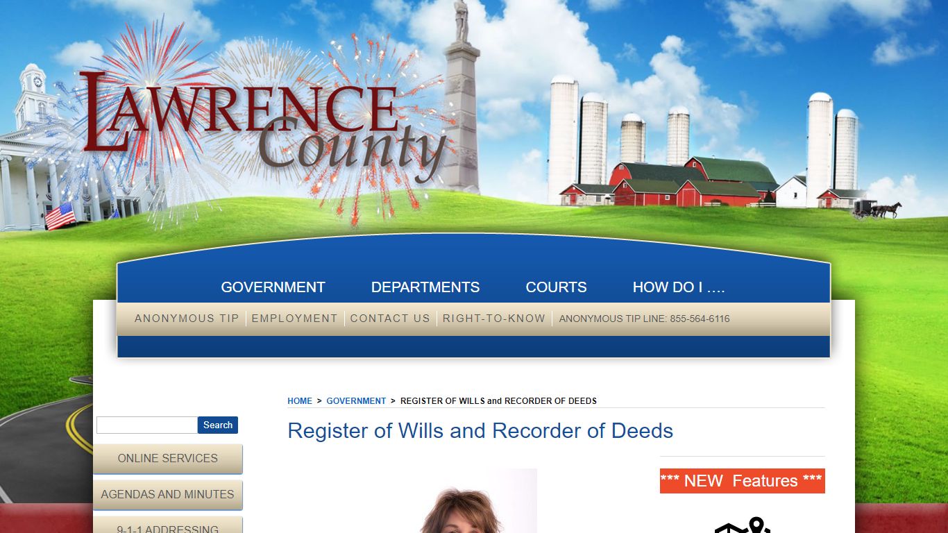 Register of Wills and Recorder of DeedsLawrence County ...